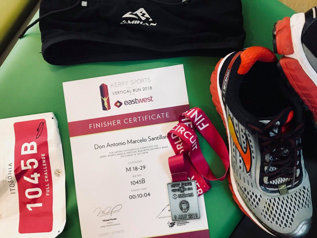 Kerry Sports Manila Vertical Run 2018 Finisher Certificate